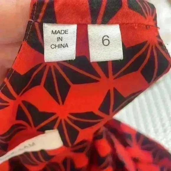 10 Crosby Derek Lam Sleeveless Printed Godet Dress - Picture 7 of 8